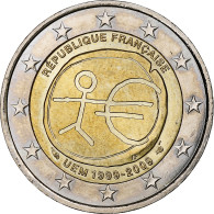 France, 2 Euro, 10 Ans De L'Euro, 2009, Paris, SPL, Bimétallique, KM:1590 - France