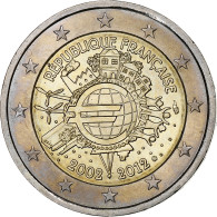 France, 2 Euro, 10 Ans De L'Euro, 2012, Paris, SUP+, Bimétallique, KM:1846 - France