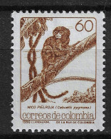 Colombia 1989 MiNr. 1787 Kolumbien  Animals Monkeys Pygmy Marmoset 1v MNH** 0.70 € - Colombie