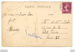 Carte De PORT BLANC Cachet Tampon Au Dos De La Colonie Du Bon Pasteur à PENVENAN - Penvénan