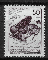 Colombia 1989 MiNr. 1793 Kolumbien  Animals Amphibians Harlequin Poison Frog 1v MNH** 0.40 € - Grenouilles