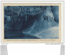 Carte Des Grottes De Lacave Entre Souillac Et Rocamadour Salle Du Lac Et Du Minaret - Lacave
