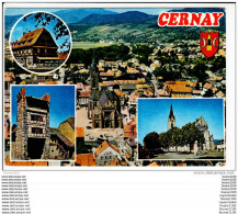 Carte ( Format 15 X 10,5 Cm )  De Cernay  ( Recto Verso ) - Cernay