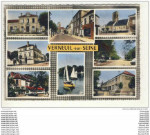 Carte ( Format 15 X 10,5 Cm ) Verneuil Sur Seine  ( Recto Verso ) - Verneuil Sur Seine