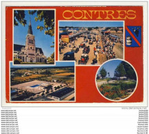 Carte De Contres  ( Format 15 X 10,5 Cm Mis En  Recto Verso ) - Contres