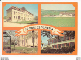 Carte ( Format 15 X 10,5 Cm ) SAINT BRIS LE VINEUX Colonie De Vacances De La Ville De Montreuil Multivues - Saint Bris Le Vineux