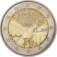 France, 2 Euro, 70 Ans De Paix En Europe, 2015, Paris, SPL, Bimétallique - France