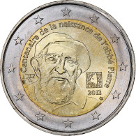 France, 2 Euro, 100 ème Anniversaire De La Naissance De L' ABBE PIERRE, 2012 - France