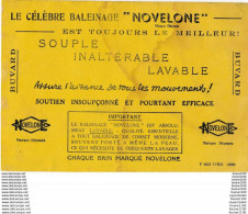 BUVARD  Le Célèbre Baleinage  Novelone ( Mauvais état ) - Textile & Vestimentaire