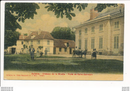 Carte Toilée Et Colorisée ACHERES Château De La Muette Forêt De Saint Germain - Acheres