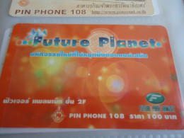 THAILAND USED  CARDS PIN 108  FUTURE PLANET SPACE - Espacio