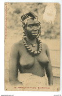 Guinée Française MAMOU Jeune Fille Foulah ( Femme Aux Seins Nus / Nue ) - Guinée Française