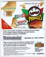 Belgacom, Pringles White, WIN PRICE 1 Snack Pringels - With Chip