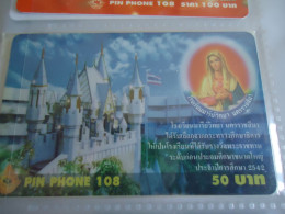 THAILAND MNH CARDS PIN 108  CULTURE CASTLE  MONUMENTS - Cultural