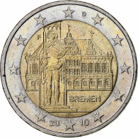 République Fédérale Allemande, 2 Euro, Bremen, 2010, Stuttgart, TTB+ - Allemagne