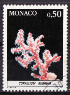 Monaco 1980 Y&T N°1259 - Michel N°1455 (o) - 50c Corallium Rubrum - Usados