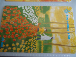 THAILAND USED  CARDS PIN 108 PAINTING FAMOUS - Peinture