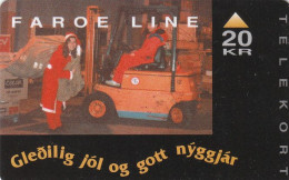 Faeroër, Faroese Telecom (Magnetic) - Faroe Line Christmas - 20Kr. - 2.000ex - Isole Faroe
