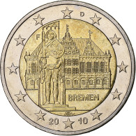 République Fédérale Allemande, 2 Euro, Bremen, 2010, Stuttgart, SUP - Allemagne