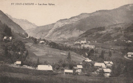 BE23-   SAINT JEAN D'AULPH EN HAUTE SAVOIE  LES DEUX EGLISES CPA  CIRCULEE - Saint-Jean-d'Aulps