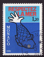 Monaco 1981 Y&T N°1264 - Michel N°1464 (o) - 1,20f Protection De La Vie Marine - Used Stamps