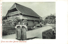 SUISSE - Berne - Gruss Aus Dem Berner Oberland - Kunstantalt Louis Glaser - Tenue Traditionnelle- Carte Postale Ancienne - Berna