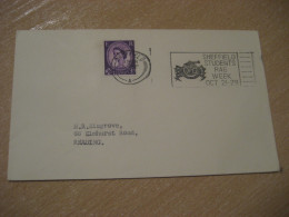 SHEFFIELD 1966 Rag Week Spider Spiders Araignee Araneae Cancel Cover ENGLAND - Arañas