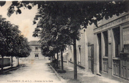 Villemeux Avenue De La Gare Postes Télégraphes - Villemeux-sur-Eure