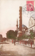 TURQUIE - Constantinople - La Colonne Brulée - Colorisée - Rue- Carte Postale Ancienne - Turquie