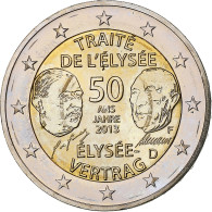 Allemagne, 2 Euro, Traité De L'Elysée, 2013, Stuttgart, SPL, Bimétallique - Allemagne