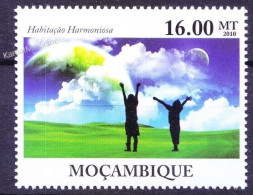 Mozambique 2010 MNH, World Development Of Electrical Energy, Clouds - Electricity