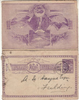 NEW ZEALAND 1895 LETTER CARD SENT FROM FEILDING - Briefe U. Dokumente