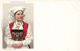 FOLKLORE - Costumes - Hardangerkone - Carte Postale - Costumi