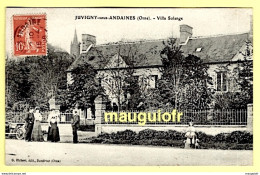 61 ORNE / JUVIGNY-SOUS-ANDAINES / VILLA SOLANGE / ANIMÉE / 1908 - Juvigny Sous Andaine