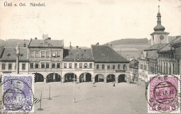 TCHEQUIE - Usti N. Orl. - Namesti - Place Des La Ville  - Imprimé - Carte Postale Ancienne - República Checa