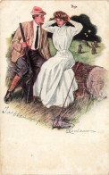 ILLUSTRATEUR - Clarence F. Underwood - Couple à La Chasse - Carte Postale Ancienne - Autres & Non Classés