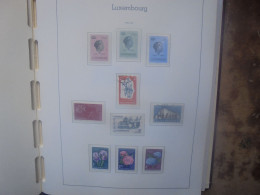 LUXEMBOURG 1960-1989 JOLIE COLLECTION MAJORITE NEUVE A SAISIR ! Album "Leuchturm" (4258) 2 KILOS - Collections