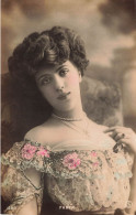 MODE - Reutlinger - Faber - Femme Avec Un Collier De Perles - épaules Dénudées - Colorisé - Carte Postale Ancienne - Mode
