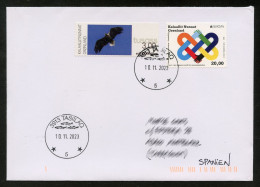 GREENLAND (2023) EUROPA Peace The Highest Value Of Humanity + White-tailed Eagle - Letter / Pli Circulé / Cover - Covers & Documents