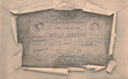 MONNAIES (représentations) - Mille Francs - Banque De France - Paris Le 12 Décembre 1899 - Carte Postale Ancienne - Monete (rappresentazioni)