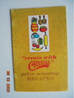 Create With Crystal : Prize Winning Recipes - Crystal Dairy - Sacramento, California 1966 - Noord-Amerikaans