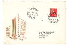 Finlande - Lettre De 1966 - Oblit Helsinki - Nordia 1966 - - Covers & Documents