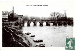 Limay. Le Vieux Pont De Limay En Aval. - Limay