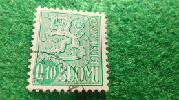 FİNLANDİYA--1960--70            LION        0.10 MK       DAMGALI - Oblitérés