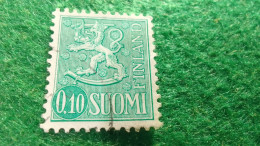 FİNLANDİYA--1960--70            LION        0.10 MK       DAMGALI - Used Stamps