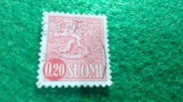 FİNLANDİYA--1960--70            LION        0.20 MK       DAMGALI - Used Stamps