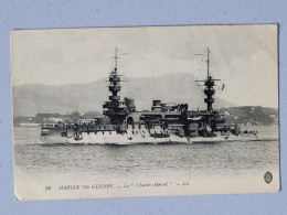 Marine De Guerre , Le Charles-martel , Cachet Militaire Dépot De Lorient - Krieg