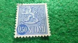 FİNLANDİYA--1960--70            LION        0.50 MK       DAMGALI - Used Stamps