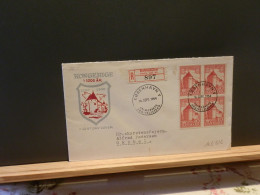 103/722 LETTRE RECOMM.  DANMARK 1954 - Covers & Documents