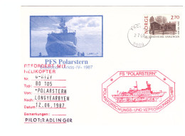 BODO 2 JUILLET 1987 POLARSTERN - Brieven En Documenten